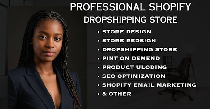 Gig Preview - Create shopify dropshipping store and website development