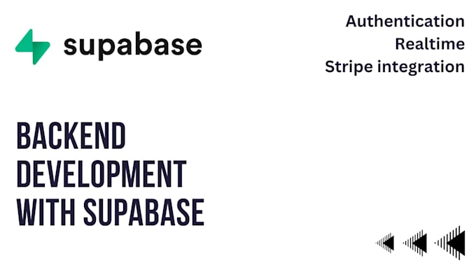 Gig Preview - Build a full stack development with supabase