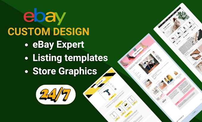 Gig Preview - Design custom ebay listing template responsive ebay store