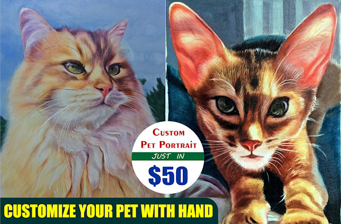 Gig Preview - Draw handmade pet portraits with oil and colored pencil