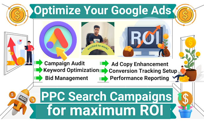 Gig Preview - Audit and optimize google ads PPC search campaigns for maximum ROI