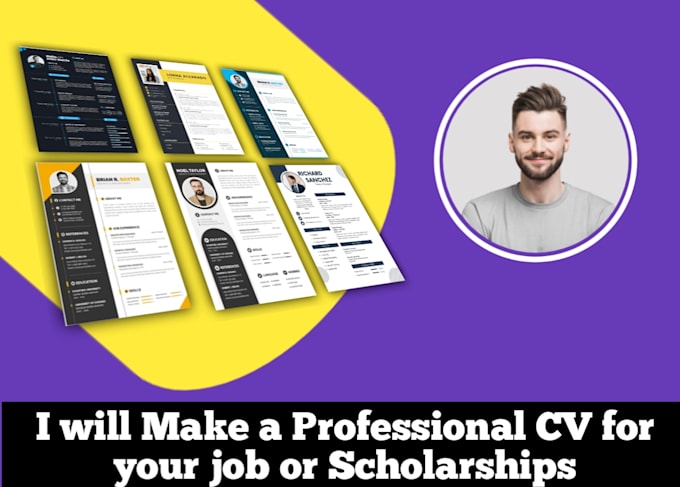 Gig Preview - Make professional and good looking CV for jobs and scholarships