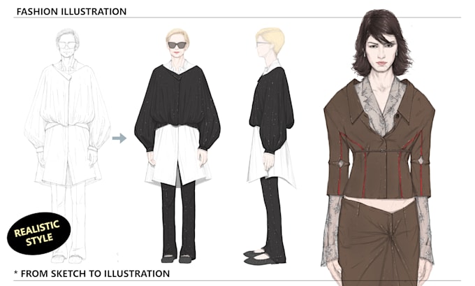 Gig Preview - Create fashion illustrations and sketch