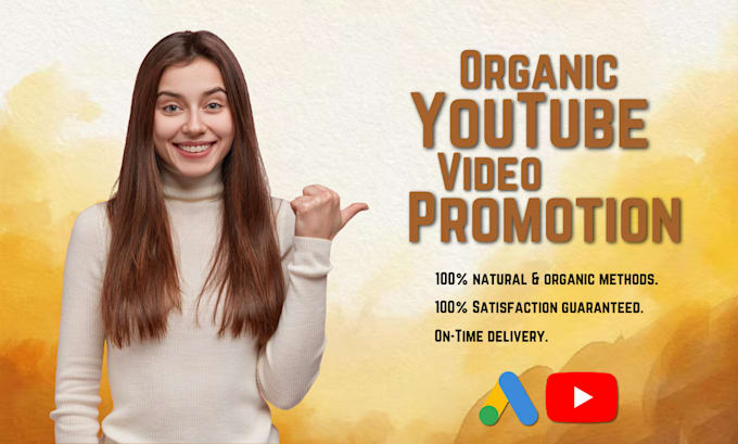 Gig Preview - Do organic youtube video promotion with google ads