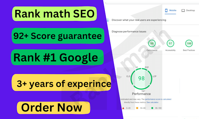 Gig Preview - Install and full setup rank math SEO plugin with 92 plus score