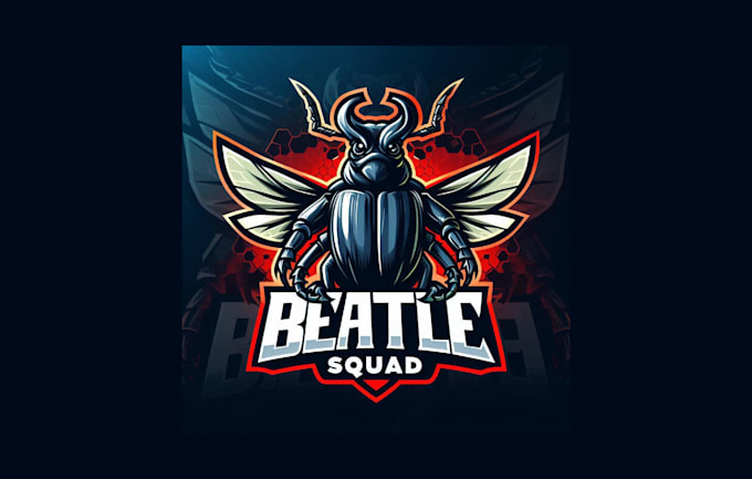 Gig Preview - Do unique beetle squad esport mascot logo with new concept