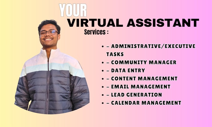 Gig Preview - Be your virtual assistant and community manager