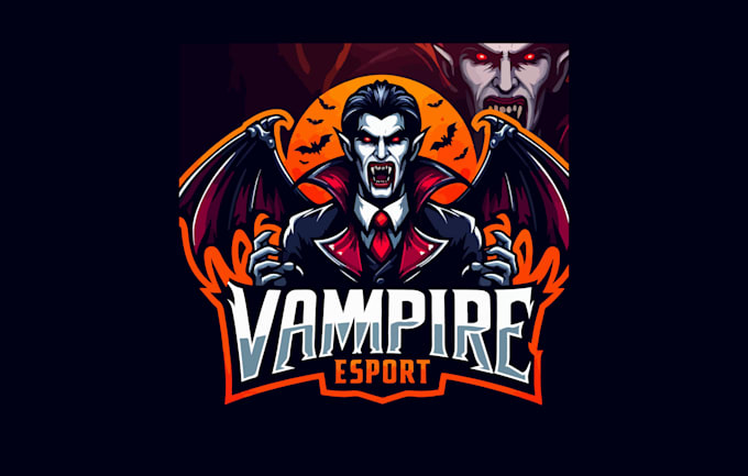 Gig Preview - Make an vampire esports mascot logo for you in one day