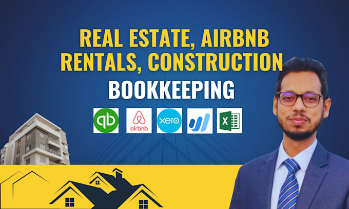 Gig Preview - Do bookkeeping for real estate, airbnb, rentals, construction services