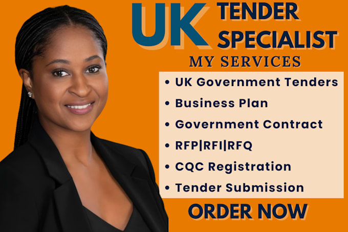 Gig Preview - Help win uk tender government contract cqc registration rfq rfi rfp