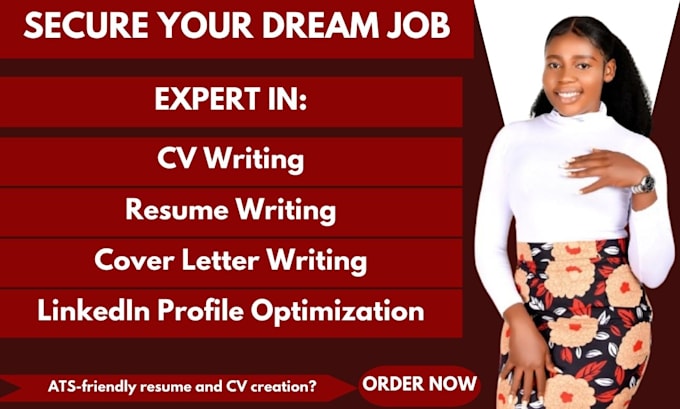 Gig Preview - Do resume writing cover letter professional resume linkedin cv writing ats