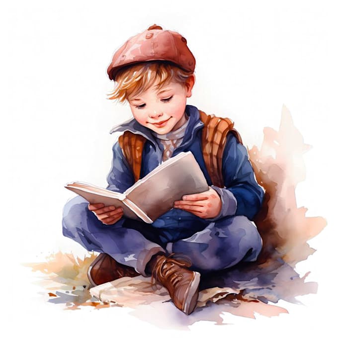 Bestseller - do watercolor children story book illustration