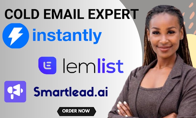 Gig Preview - Set up lemlist instantly ai smartlead for cold email outreach lead generation