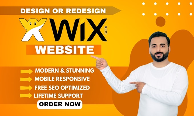 Gig Preview - Build wix website design wix redesign, wix website redesign or design wix