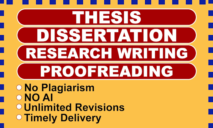 Gig Preview - Edit and proofread your thesis and dissertation