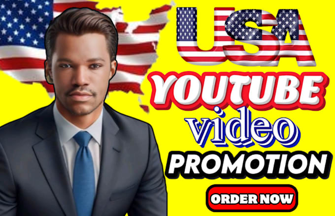 Gig Preview - Do USA youtube video marketing USA channel promotion to organic USA audience