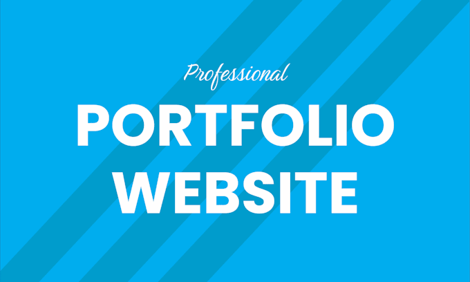 Gig Preview - Develop your portfolio website