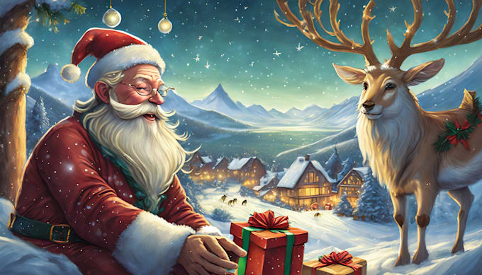 Gig Preview - Creating the perfect digital christmas illustration