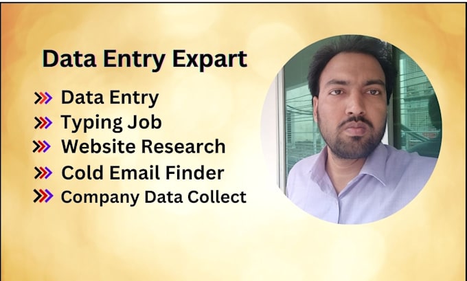 Bestseller - do data entry, web research, company data collection and typing jobs