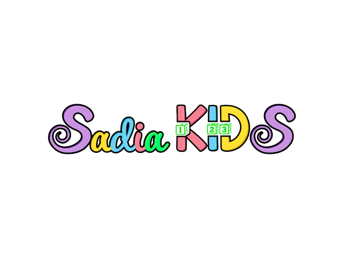 Gig Preview - Make a playful fun modern kids and children logo design