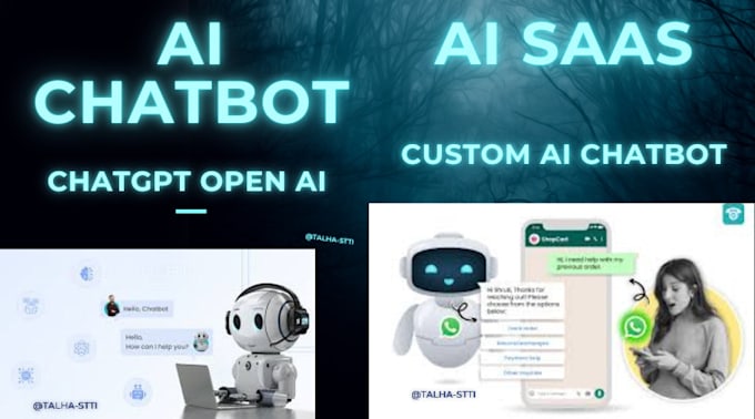 Gig Preview - Develop ai chatbots with manychat, botpress and voiceflow for website automation