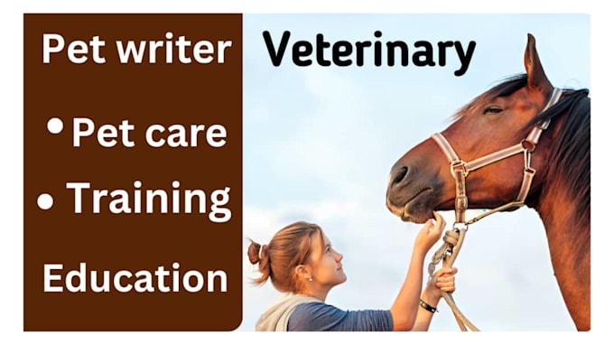 Gig Preview - Health wellness cat care articles, pet portrait dog,  veterinary writing