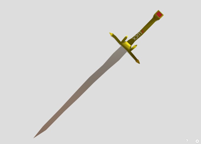 Gig Preview - 3d model a low poly weapon asset for your game