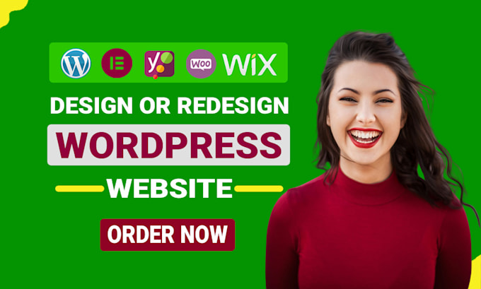 Gig Preview - Build wordpress website, website design, website development landing page design