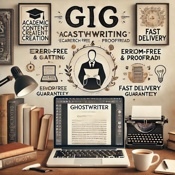 Gig Preview - Ghostwrite, proofread and edit academic content for you