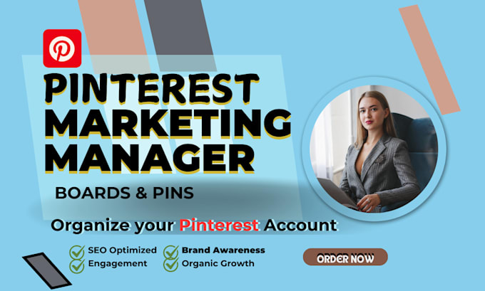 Gig Preview - Create, optimize, and manage pinterest with engaging pins and boards