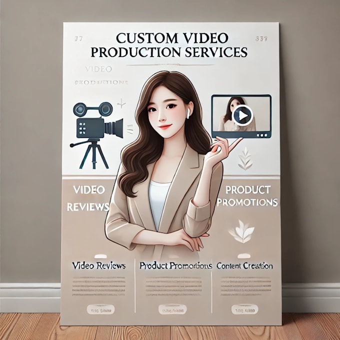 Gig Preview - Create custom product review videos with professional models