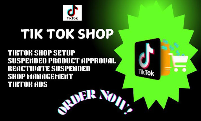 Gig Preview - Activate suspended product tiktok shop, setup tiktok shop, tik tok shop