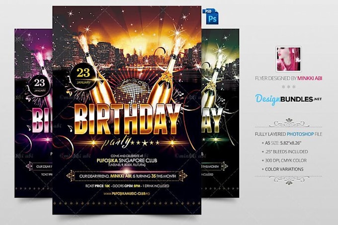 Gig Preview - Do birthday flyer or poster, wedding, dj, halloween, grand opening, event flyer