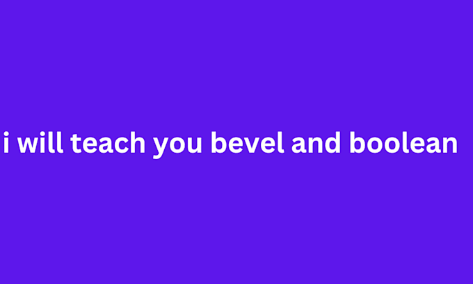 Bestseller - teach you bevel and boolean the basic tool in blender