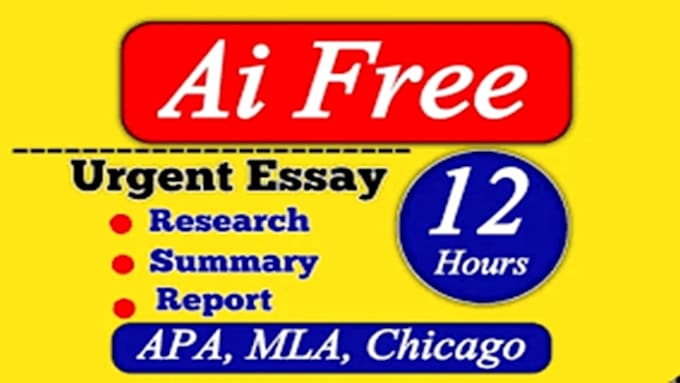 Gig Preview - Write urgent apa and mla papers in 12 hours