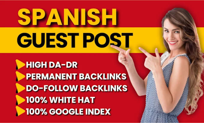 Gig Preview - Do spanish guest posts and backlinks on chile, peru, mexico, spain, and more