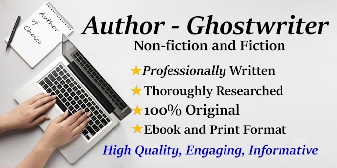 Gig Preview - Ghost write children books, ebook writer nonfiction and fiction book ghostwriter