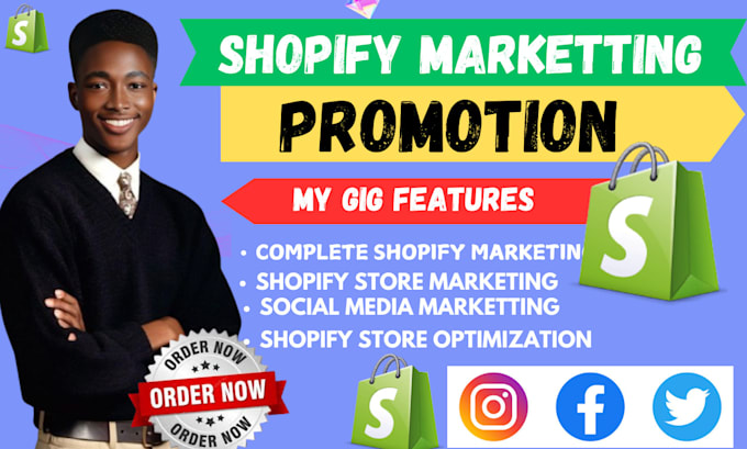 Gig Preview - Boost shopify sales, shopify dropshipping ecommerce marketing, shopify promotion