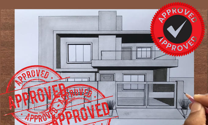 Gig Preview - Stamp seal architectural engineering drawing floor plan mep for city permit