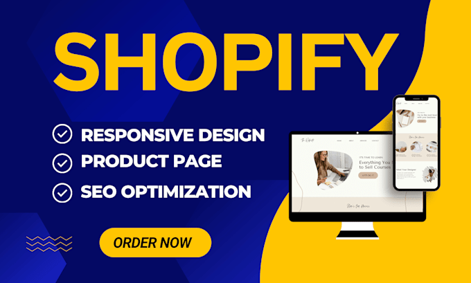 Gig Preview - Shopify design and redesign website for your high converting dropshipping store