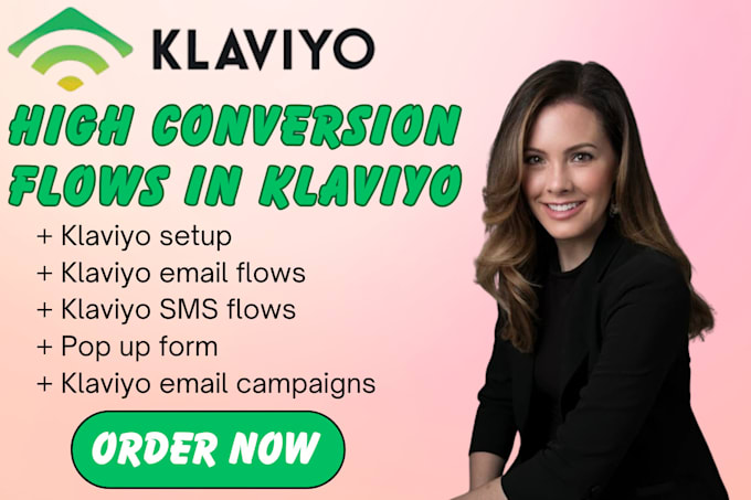 Gig Preview - Setup converting klaviyo flows sms marketing flows klaviyo automations