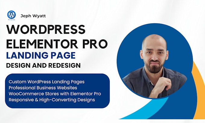 Gig Preview - Build, design responsive wordpress elementor pro landing page, elementor pro