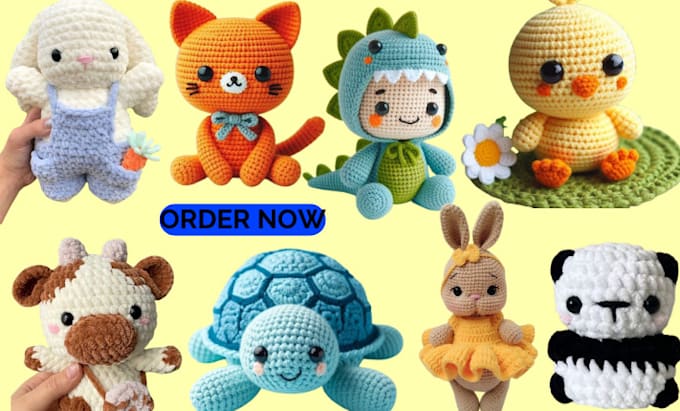 Gig Preview - Craft amigurumi crochet pattern for any picture of your business