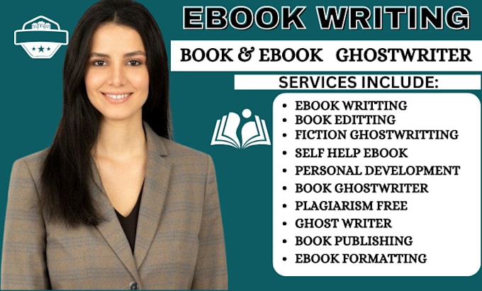 Gig Preview - Be your ebook writer, non fiction ghostwriter,  ebook ghostwriter, book writer