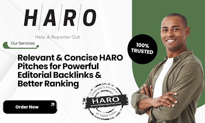 Gig Preview - Get quality backlinks with haro pitches and replies