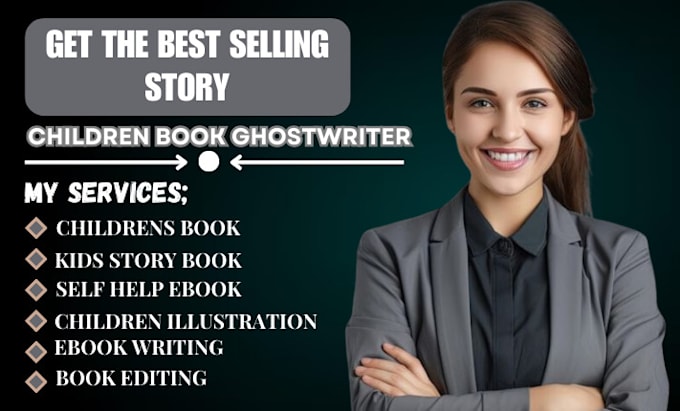 Gig Preview - Do children story writing, kids story book writing, ghostwrite children book