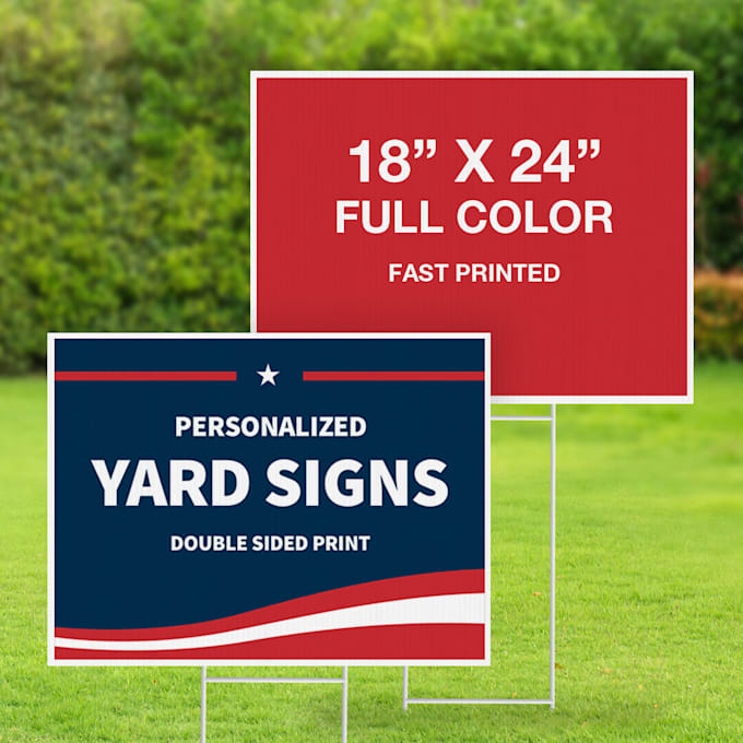 Gig Preview - Give best and modern yard sign and display board