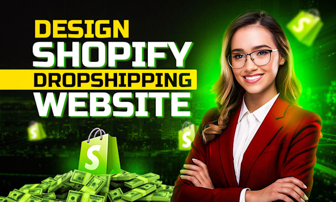 Gig Preview - Build shopify website, design or redesign shopify store, dropshipping store