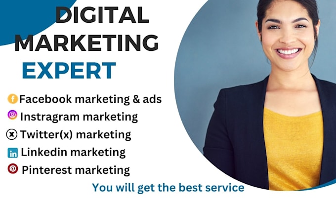 Gig Preview - Be your digital marketing manager