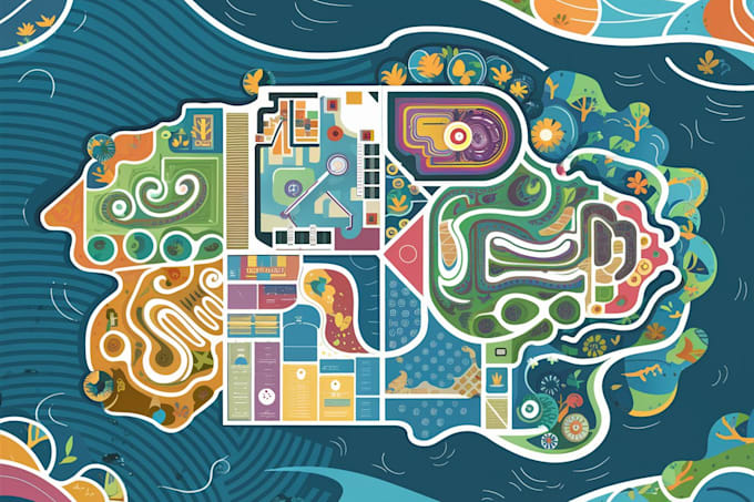 Gig Preview - Design a map or a site plan vector illustration